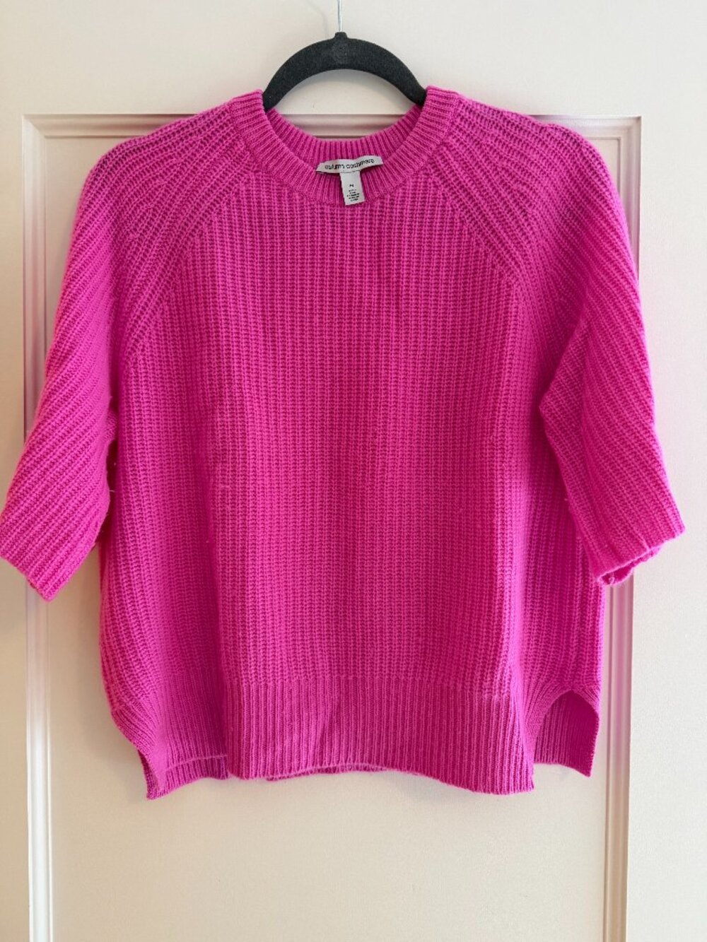 Autumn Cashmere Rib Knit Raglan Sleeve Sweater
